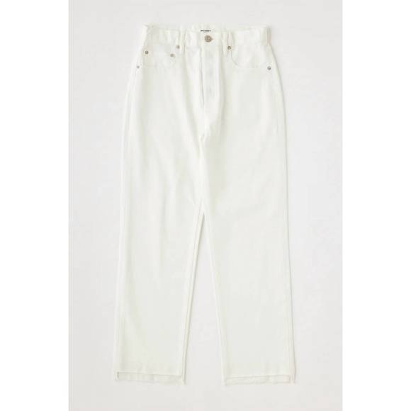 NEW MOUSSY amherst wide straight jeans in white - Picture 4 of 4